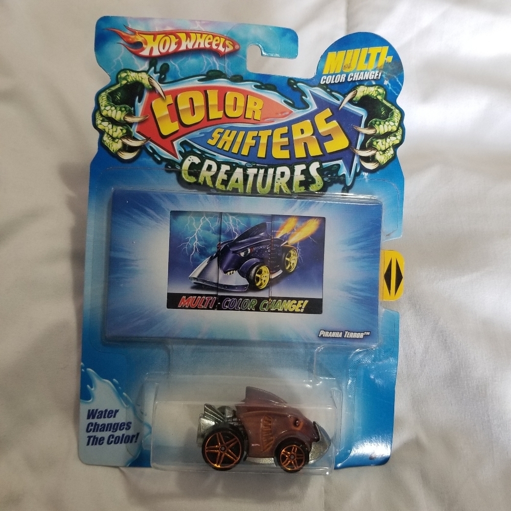 Piranha Terror Hot Wheels Color Shifters Creatures New In Package